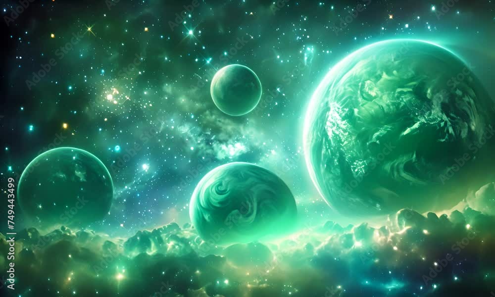 Space Landscape with Planets. The concept of the cosmos' grandeur. Space Landscape with Planets. The concept of the cosmos' grandeur.