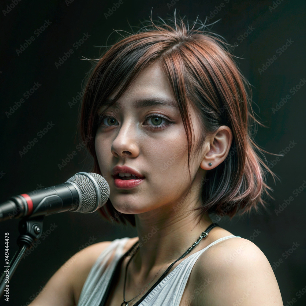 K-Pop idol performing K-Pop idol performing