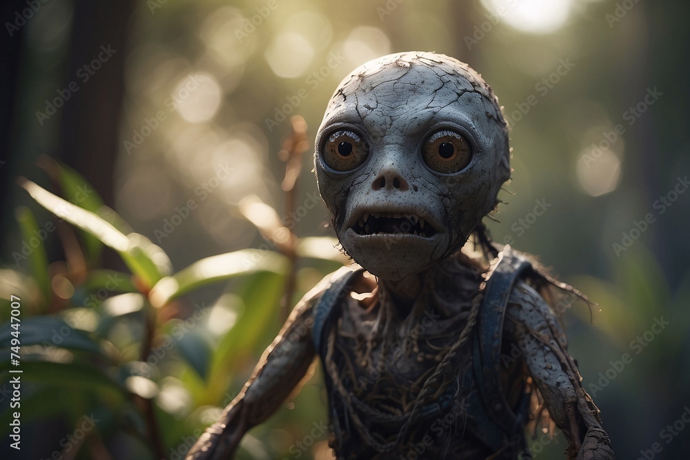 close-up portrait of a cutest tiny diffuse spirit creature with a dynamic contrast and bokeh magic close-up portrait of a cutest tiny diffuse spirit creature with a dynamic contrast and bokeh magic