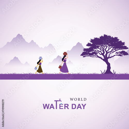 World Water Day | poster, drop off. water, World, Water Day post, 22 March, Water day, concept, World water day social media poster, Saving water and. vector  Water Day poster design, Toilet Day 
