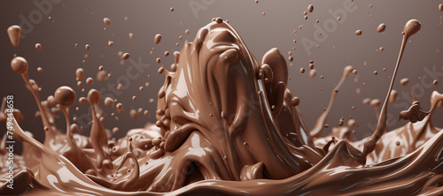splash wave of vanilla chocolate milk ice cream 24