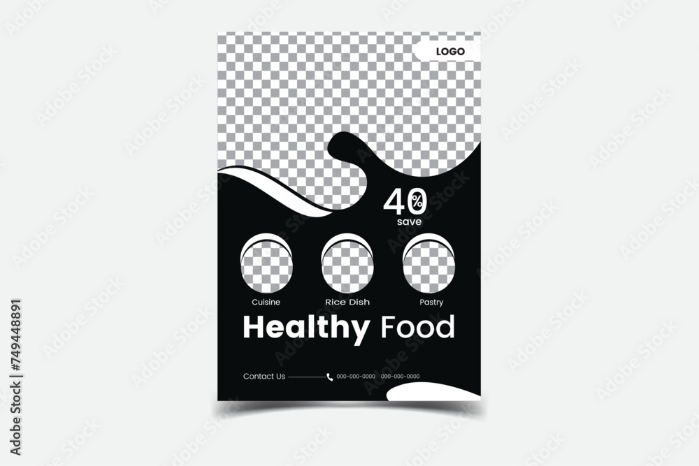 Eye catching modern flyer design, vector template. Eye catching modern flyer design, vector template.