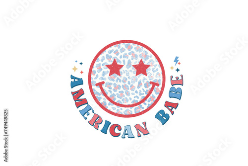 American babe 4th July PNG sublimation 
