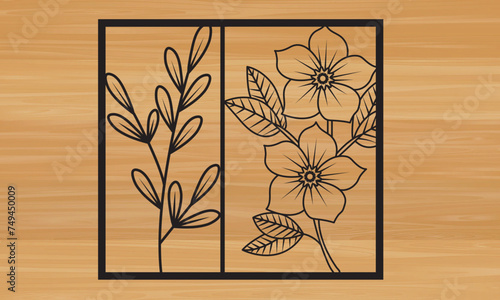 Flower Laser Cutting Metal Wall Art