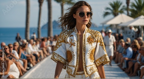 Luxury catwalk in the beach