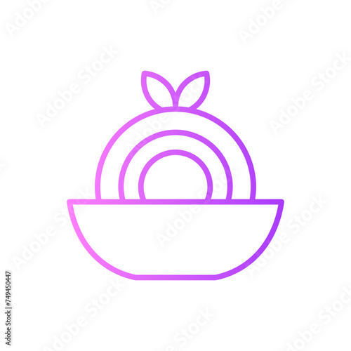 cha soba noodles gradient icon