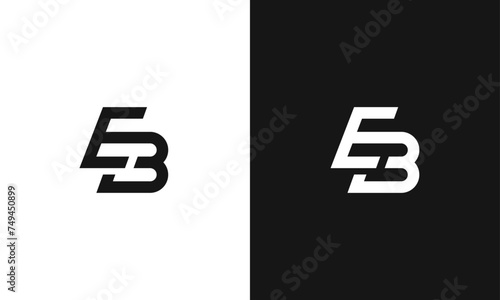 Minimal elegant, Outstanding professional trendy awesome artistic EB, BE initial based Alphabet logo.