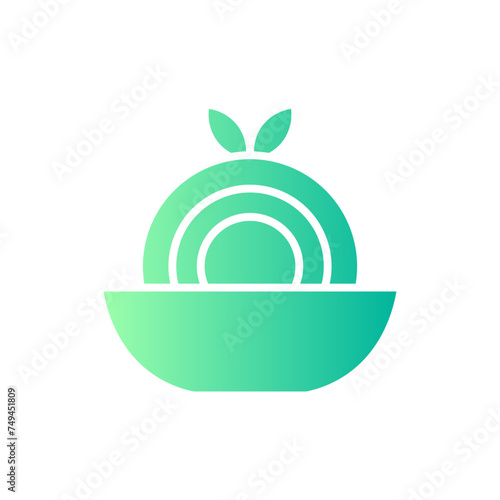 cha soba noodles gradient icon
