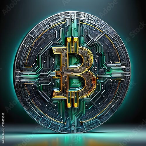 Bitcoin Coin Logo Symbol | Cryptocurrency, Digital Money, eMoney, DeFi, Decentralizes Finance