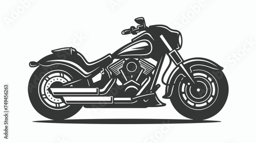 Glyph Motorbike vector icon