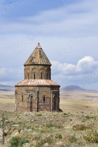 Armenian Church of St Gregory of the Abughamrents, Ani Archaeological site, Kars, Turkey photo