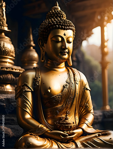 golden buddha statue