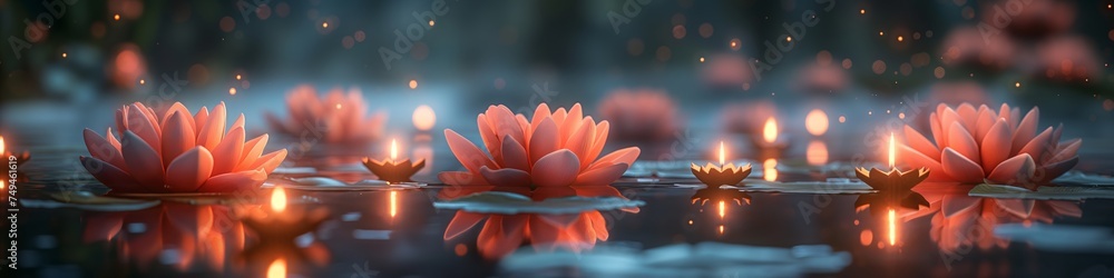 lotus flofers on lake lotus flofers on lake