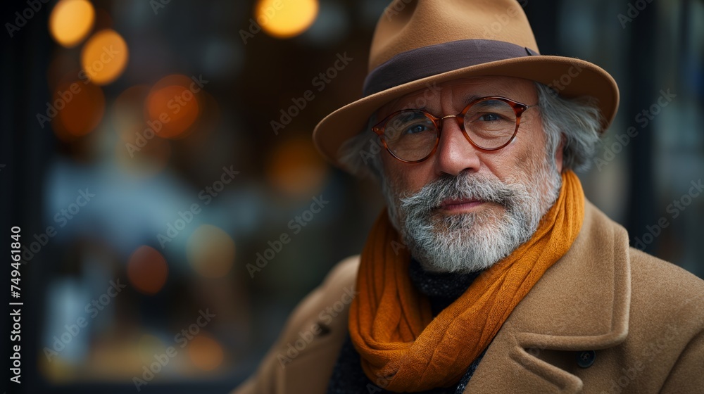 elegant senior man dressed in stylish clothes elegant senior man dressed in stylish clothes