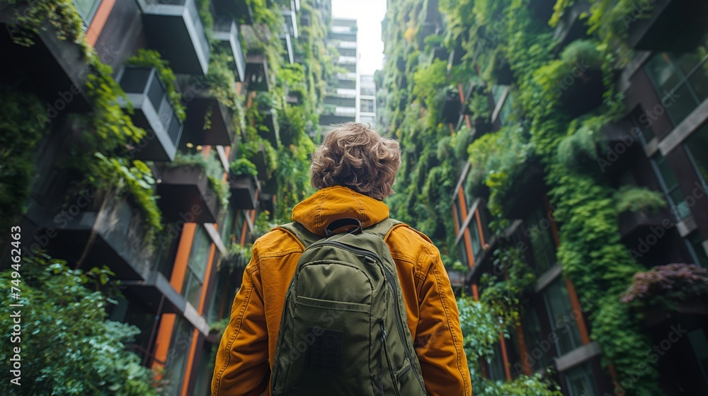 person in abandoned city person in abandoned city