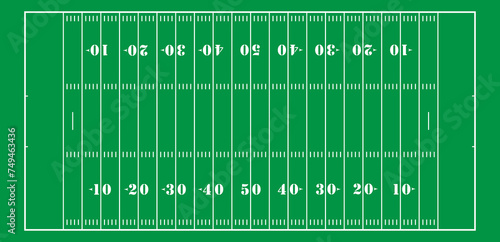 Illustration of an American Football Field