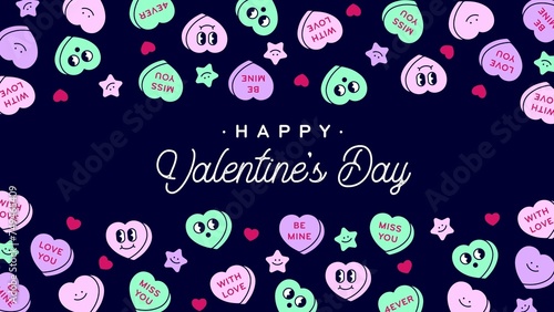 Cutie Valentine S Day Banner With Hearts 3