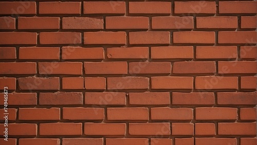 Grunge Red Brick Wall Background. AI Generated 