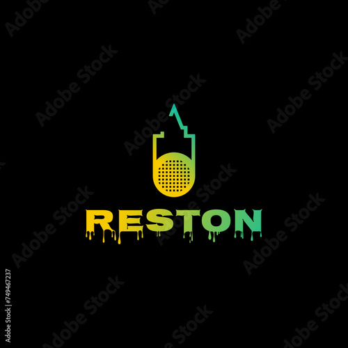 Reston, Consturaction logo design , For Goble work station photo