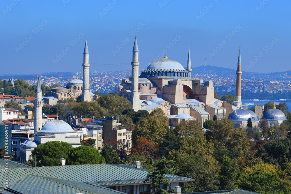 Naklejka premium Hagia Sophia Mosque, Istanbul, Turkey
