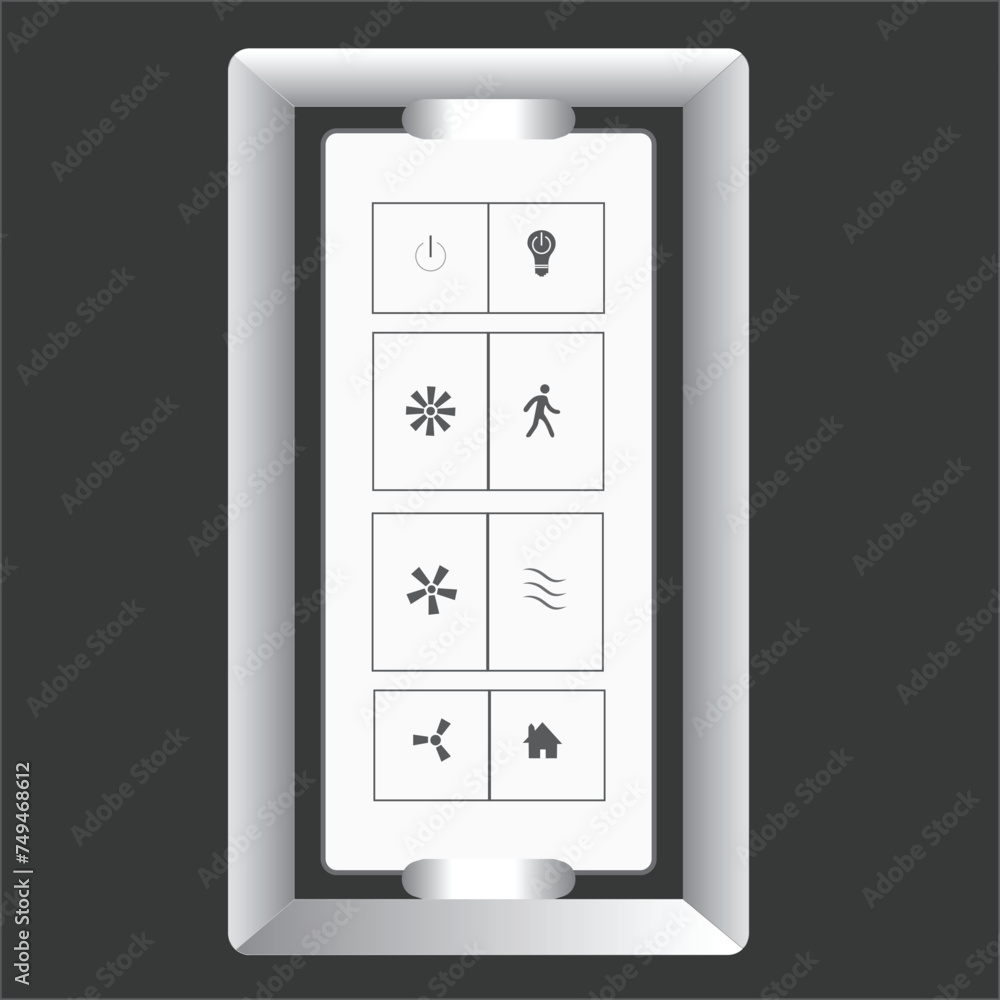 Fan remote control device vector illustration eps Fan remote control device vector illustration eps