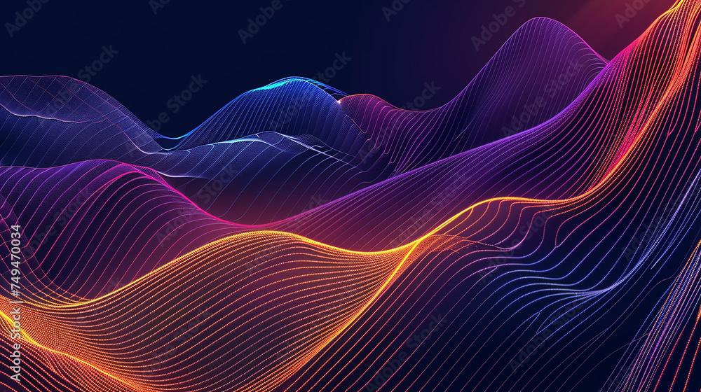 abstract background design ,wave line background design
