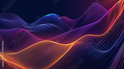 abstract background design ,wave line background design