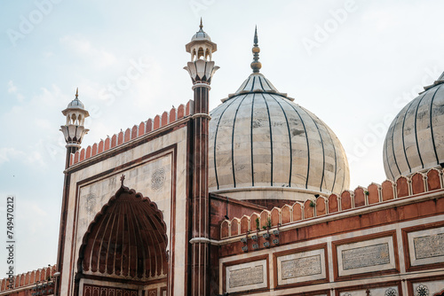 Bilde på lerret views of jama masjid mosque in new delhi, india