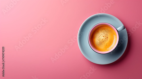 Coffee cup isolated pastel background