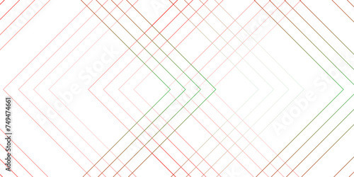 Abstract red and white blueprint background architecture and technology bright lines. Geometric squares with digital connection of lines. White transparent material in triangle design