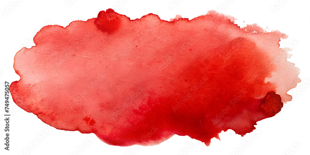 Red Watercolor Stain Background