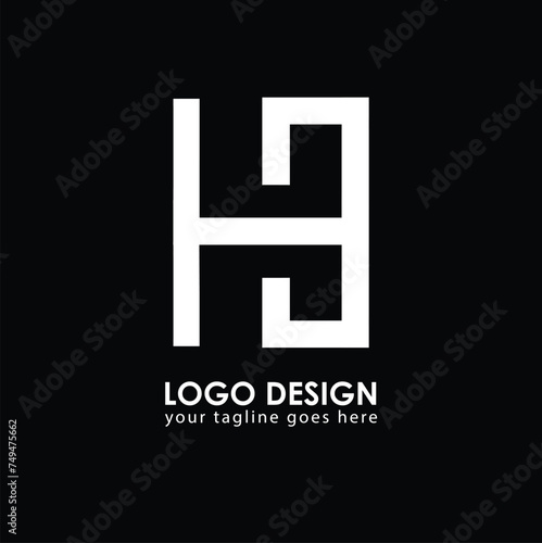 HB HD Logo Design, Creative Minimal Letter HD HB Monogram
