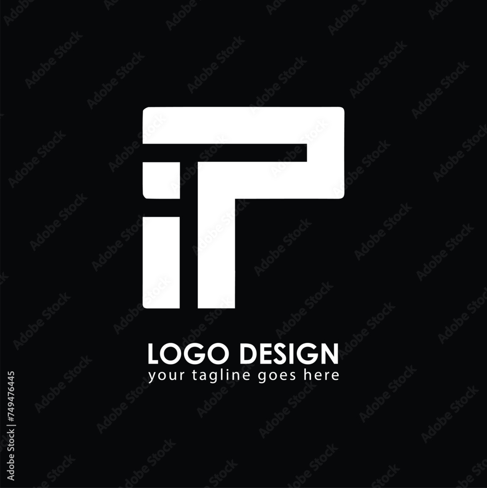 IP IP Logo Design, Creative Minimal Letter IP IP Monogram IP IP Logo Design, Creative Minimal Letter IP IP Monogram