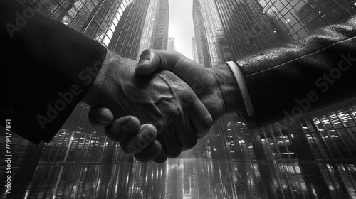 A pleasure to work with you! Image of businessmen handshake. Successful businessmen handshake after a good deal. Business deal concept. Two confident businessmen shaking hands. Handshake concept.