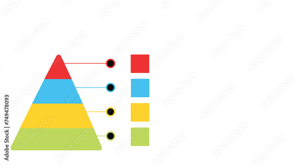 Pyramid infographi presentation layout fully editable.