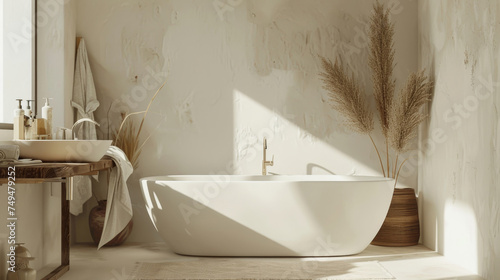 A Zen-inspired bathroom des...