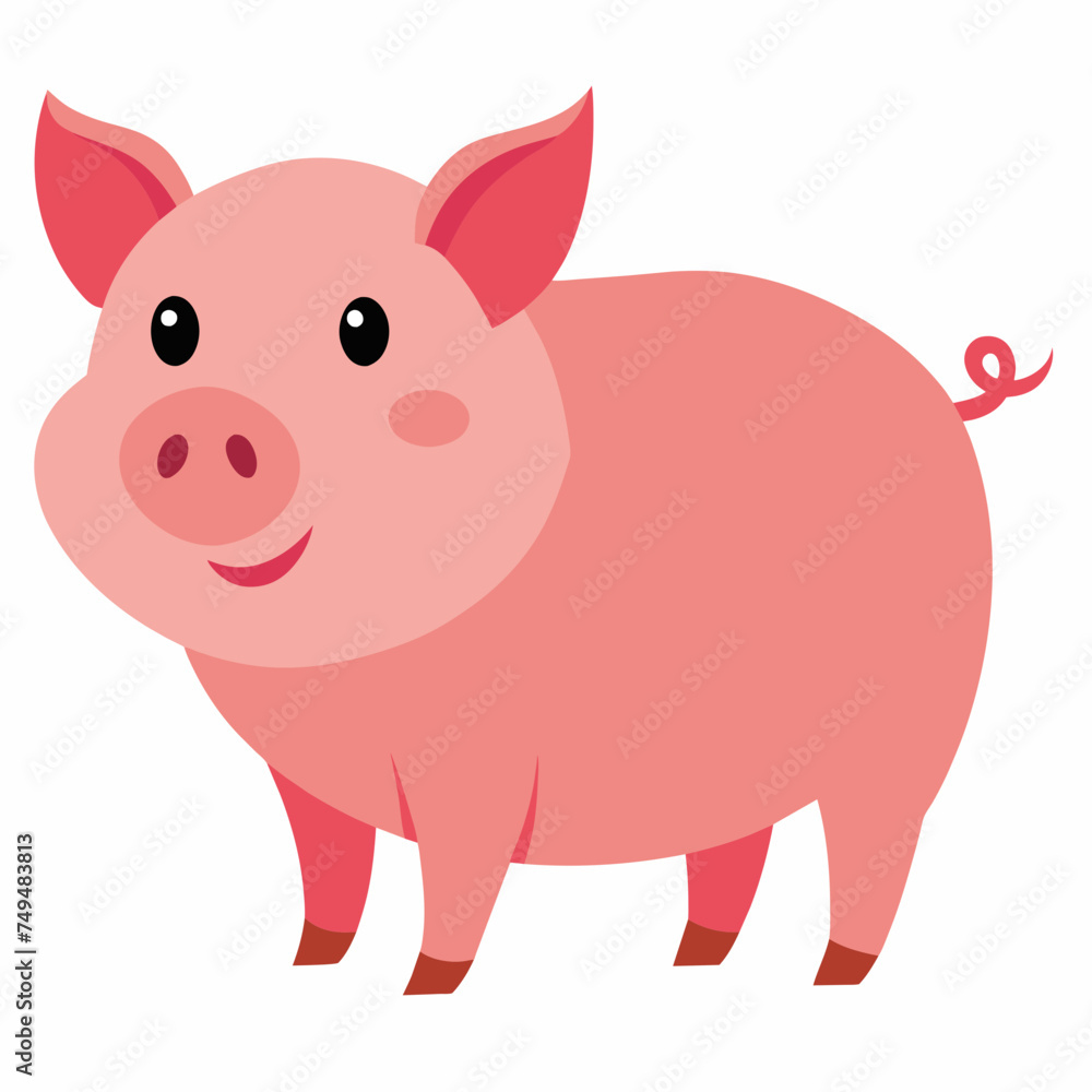 Pig, swine, boar, piglet, piggy, animal, pet, vector, illustration, draw, cartoon, pretty, cute Pig, swine, boar, piglet, piggy, animal, pet, vector, illustration, draw, cartoon, pretty, cute