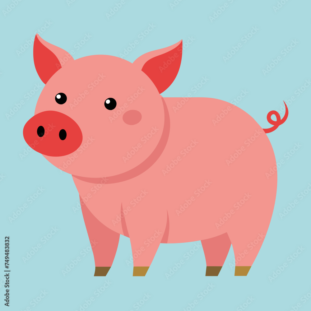 Pig, swine, boar, piglet, piggy, animal, pet, vector, illustration, draw, cartoon, pretty, cute Pig, swine, boar, piglet, piggy, animal, pet, vector, illustration, draw, cartoon, pretty, cute