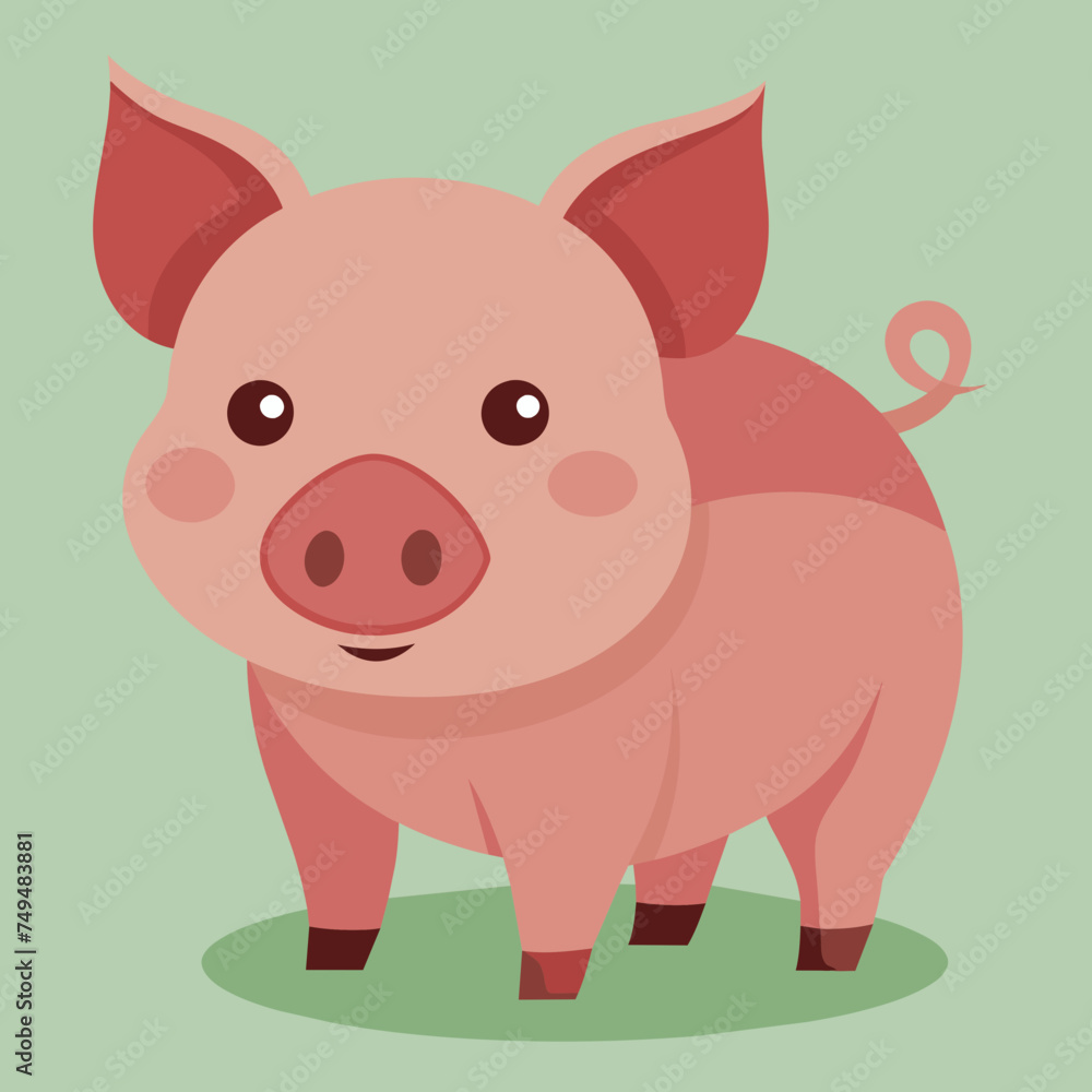 Pig, swine, boar, piglet, piggy, animal, pet, vector, illustration, draw, cartoon, pretty, cute Pig, swine, boar, piglet, piggy, animal, pet, vector, illustration, draw, cartoon, pretty, cute