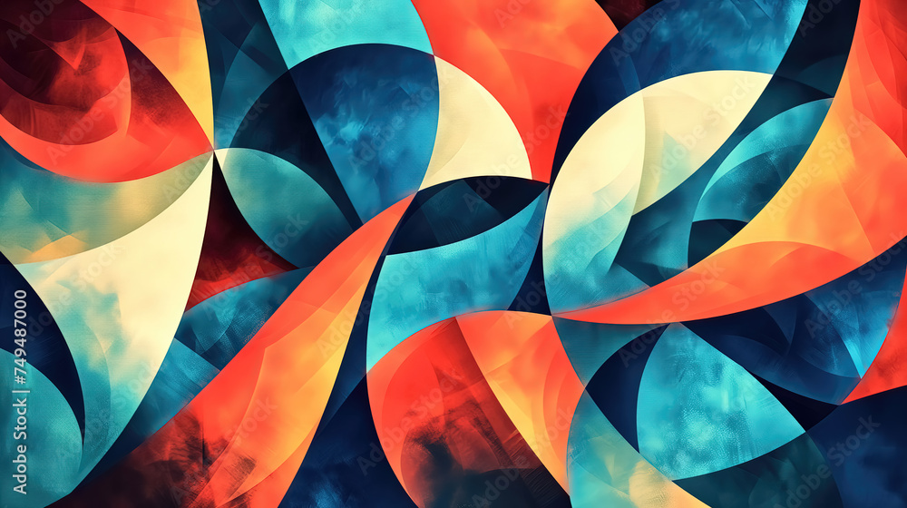 Fototapeta premium Abstract background 3D art concepts, simple shapes and forms, modern abstract art.
