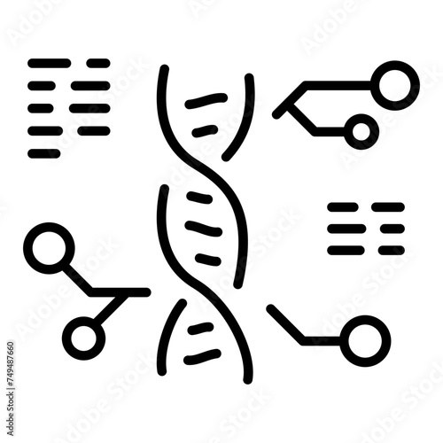 dna genetic engineering icon