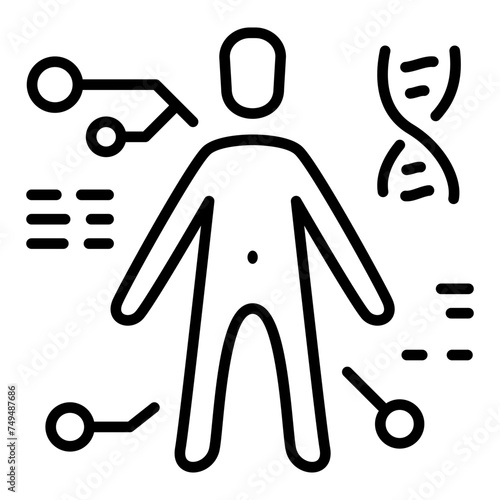 human genome bioengineering icon