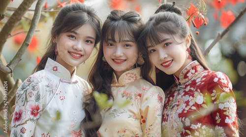 Cheerful and Knowledgeable: Young Vietnamese Girls in Stylish Ao Dai 
