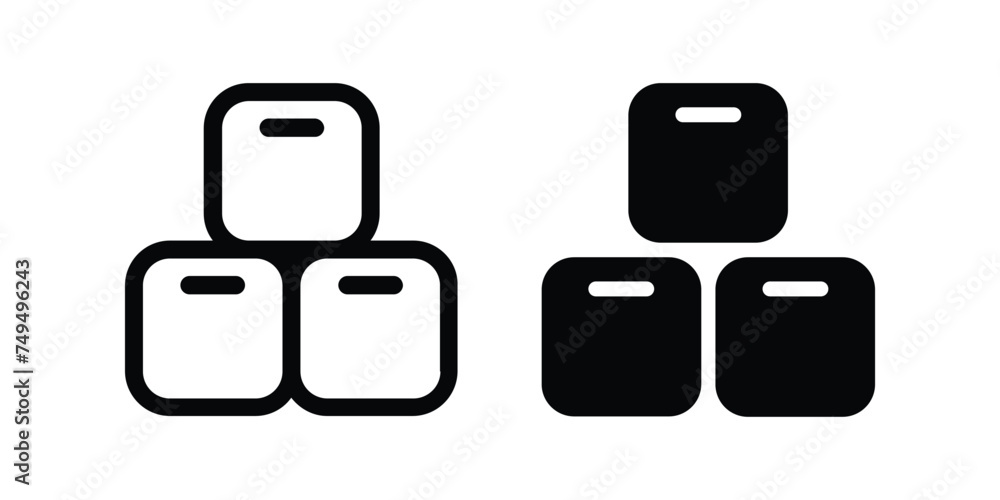 Boxes icon. flat illustration of vector icon Boxes icon. flat illustration of vector icon