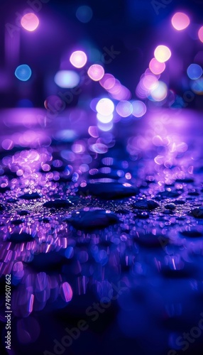 Colorful wet surface with vibrant water droplets, creating an artistic macro background image. © Ilja