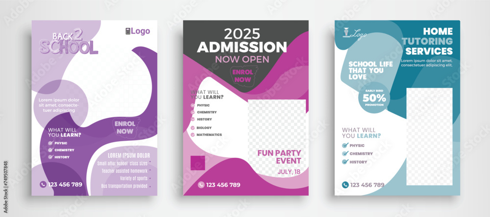 Education Book Cover Design Template in A4. Can be adapt to Brochure, Annual Report, Magazine, Poster, Business Presentation, Portfolio, Flyer, Banner, Website.