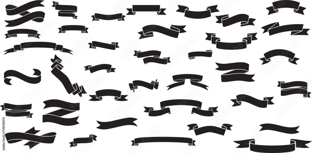 ribbon banner set. ribbons collection. red ribbons. vector ribbon ribbon banner set. ribbons collection. red ribbons. vector ribbon