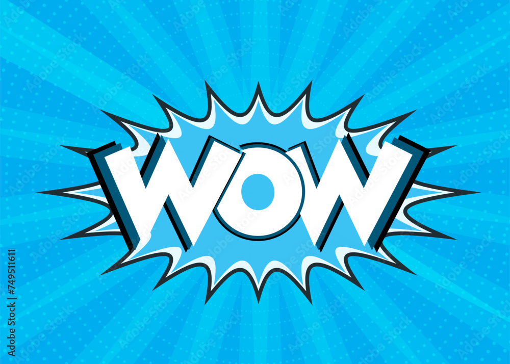 Fototapeta premium Abstract comic book text effect background design.