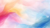 Abstract colorful watercolor for background. Digital art painting on canvas.