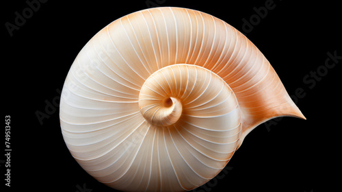 Shells isolated on white Natures Spiral A Close Up